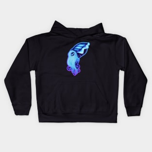 Galaxy Cuttlefish (with outline) Kids Hoodie